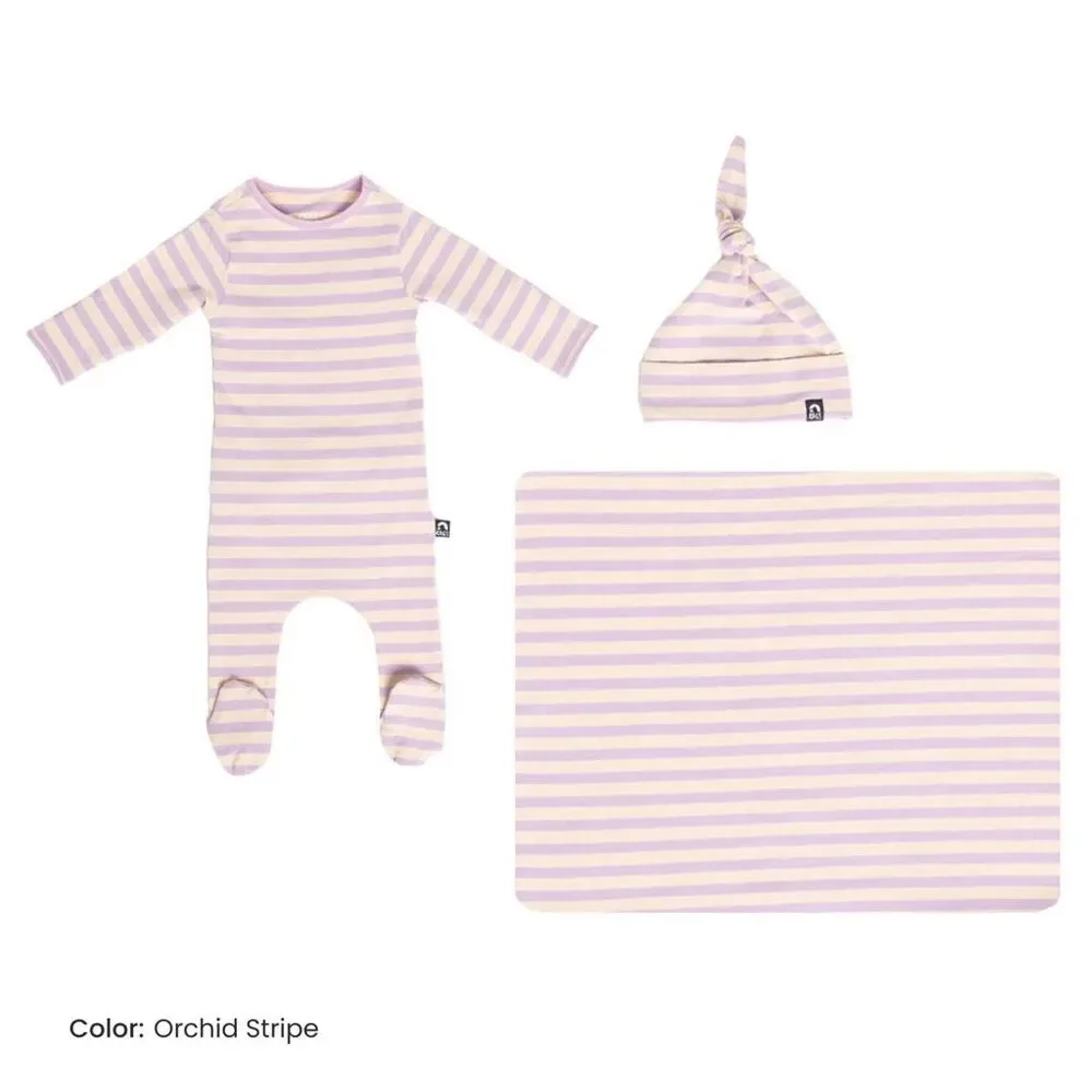 RAGS Newborn Gift Bundle Essentials Peekabooty™ Newborn Bundle - Orchid Stripe